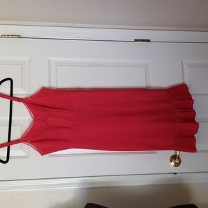 Vintage Red Ladies Full Slip with Side Zipper in EX Condition SZ 12 Miss